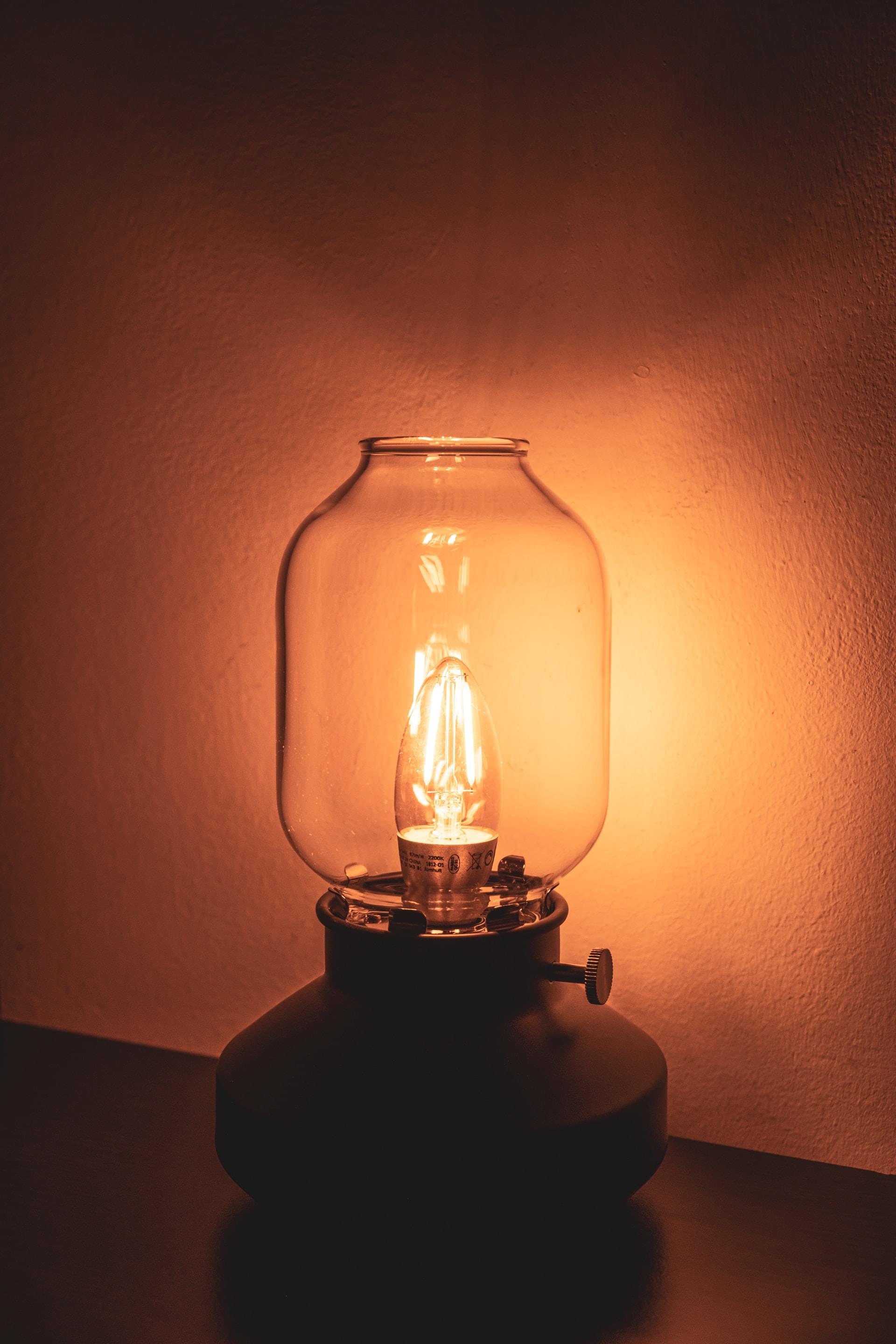 La lampe de l'atelier